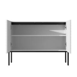 Merax White 2 Door Sideboard with Metal Legs - thumbnail 8