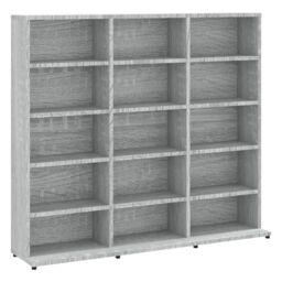 Berkfield Home CD Cabinet Grey Sonoma 102x23x89.5 cm Engineered Wood - thumbnail 2