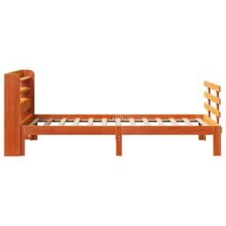 Berkfield Home Beautiful Bed Frame with Headboard without Mattress Wax Brown 100 - thumbnail 7