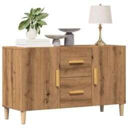 Berkfield Home Sideboard Artisan Oak 100x36x60 cm Engineered Wood in Brown - Size: 100 x 36 x 60 cm