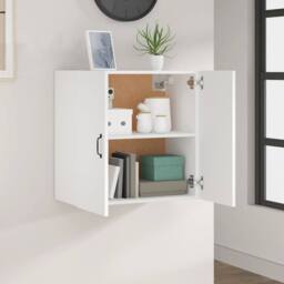 Berkfield Home Wall Cabinet White 60x31x60 cm Engineered Wood - Size: 60 x 31 x 60 cm - thumbnail 3