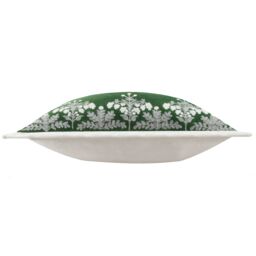 Paoletti Winter Bloom 100% Cotton Embroidered Cushion in Green - Size: 50 cm x 50 cm - thumbnail 3