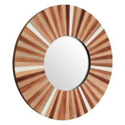 Orsina Barn Natural Wood Wall Mirror - thumbnail 2