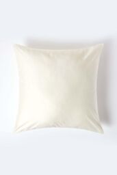 Homescapes Continental Egyptian Cotton Pillowcase 1000 TC, 80 x 80 cm in Cream