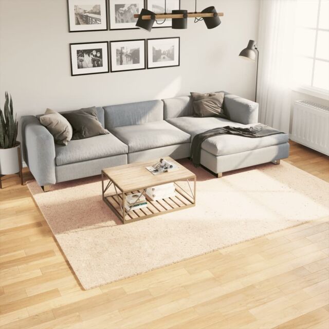 Berkfield Home Rug HUARTE Short Pile Soft & Washable Beige 200x280 cm - Size: Medium - image 1