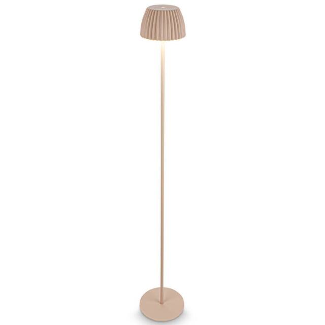 BRILONER Riffle Dimmable Rechargeable USB C Design Award LED Floor Lamp in Beige - image 1