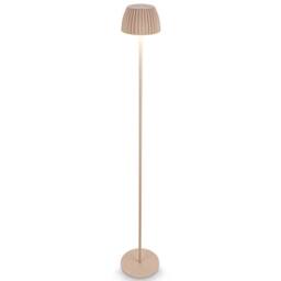 BRILONER Riffle Dimmable Rechargeable USB C Design Award LED Floor Lamp in Beige - thumbnail 1