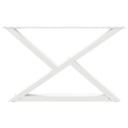 Berkfield Home Coffee Table Legs 2 pcs White 70x(42-43.3) cm Steel - thumbnail 5