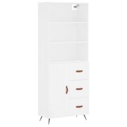 Berkfield Home Highboard White 69.5x34x180 cm Engineered Wood - thumbnail 3