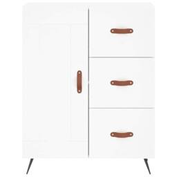 Berkfield Home Highboard White 69.5x34x180 cm Engineered Wood - thumbnail 8