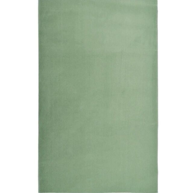THE RUGS Maestro Collection Solid Design Rug in Green - Size: 67 cm x 200 cm - image 1
