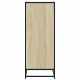 Berkfield Home Shoe Rack Sonoma Oak 48x38x97.5 cm Engineered Wood in Light Tan - thumbnail 6
