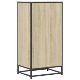 Berkfield Home Shoe Rack Sonoma Oak 48x38x97.5 cm Engineered Wood in Light Tan - thumbnail 7
