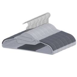 SPETLEK 30 x Adult Grey Coat Hangers Hanger - Size: Large