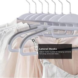 SPETLEK 30 x Adult Grey Coat Hangers Hanger - Size: Large - thumbnail 5