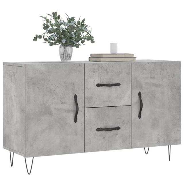 Berkfield Home Sideboard Concrete Grey 100x36x60 cm Engineered Wood - Size: 100 x 36 x 60 cm - image 1
