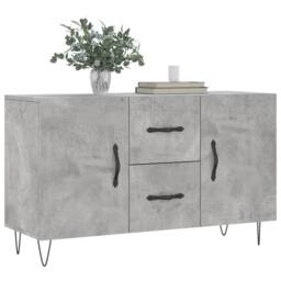 Berkfield Home Sideboard Concrete Grey 100x36x60 cm Engineered Wood - Size: 100 x 36 x 60 cm - thumbnail 1