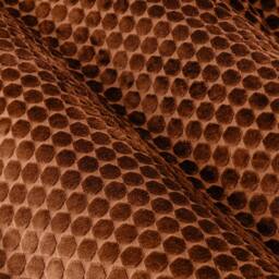 Paoletti Neptune Fully Lined Velvet Eyelet Curtain Pair in Copper - Size: 229 cm width x 183 cm drop - thumbnail 6