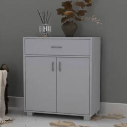 Havendro Living Room Sideboard Wooden Storage Cabinet Unit in Grey - thumbnail 2