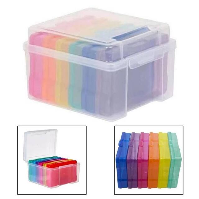 VOGREX Multicoloured 5x7 Photo Storage Box Album Organizer for Postcards - image 1