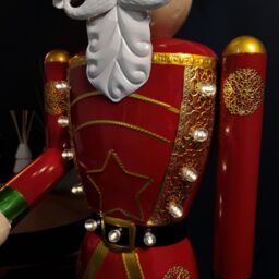 Samuel Alexander 119cm Light Up Nutcracker Soldier LED Christmas Metal Ornament Home Decoration - thumbnail 6