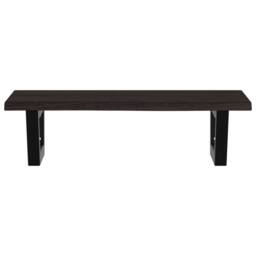 Berkfield Home Basin Shelf Wall Mounted Steel & Solid Wood Oak in Brown - thumbnail 4