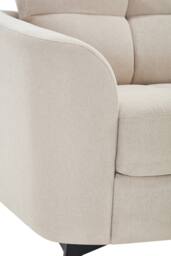 More4Homes Solna 3 Seater Scandi Style Fabric Living Room Sofa in Beige - thumbnail 5