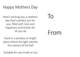 Sienna Glass Mother's Day 10cm Spirit Ball Multicoloured Pink - thumbnail 3