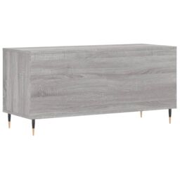 Berkfield Home Record Cabinet Grey Sonoma 100x38x48 cm Engineered Wood - Size: 100 x 38 x 48 cm - thumbnail 6
