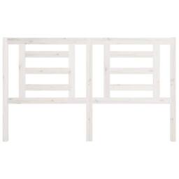 Berkfield Home Beautiful Bed Headboard White 166x4x100 cm Solid Pine Wood - Size: 166 x 4 x 100 cm - thumbnail 1