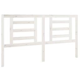 Berkfield Home Beautiful Bed Headboard White 166x4x100 cm Solid Pine Wood - Size: 166 x 4 x 100 cm - thumbnail 3