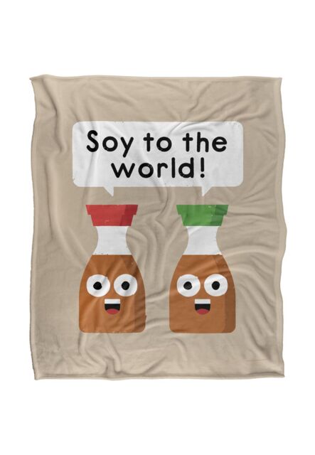 David Olenick Do-Re-Mi-Fa Sodium Silky Touch Super Soft Throw Blanket 152 X 127 cm in White - image 1