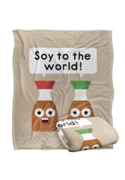 David Olenick Do-Re-Mi-Fa Sodium Silky Touch Super Soft Throw Blanket 152 X 127 cm in White - thumbnail 2