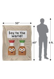 David Olenick Do-Re-Mi-Fa Sodium Silky Touch Super Soft Throw Blanket 152 X 127 cm in White - thumbnail 5