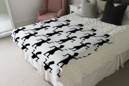 Benjamin Tate Design Egyptian Tribal Art Blanket in Natural - Size: 120 cm x 150 cm - thumbnail 3