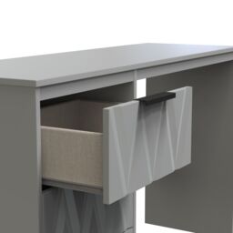 Ready Assembled 2 U Washington 3 Drawer Desk (Ready Assembled) in Grey - thumbnail 5