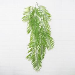 Leaf Pack of 12 x 120cm Artificial Hanging Palm Leaves Plant in Green - Size: 12 x 120 cm - thumbnail 6