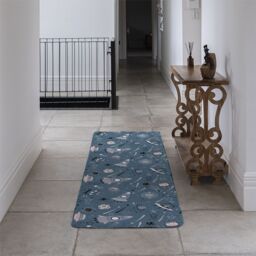 Benjamin Tate Design Spaceships & Planets With Stars Runner Rug in Natural - Size: 67 cm x 230 cm - thumbnail 3