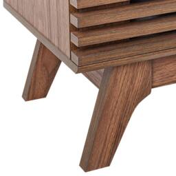 Wyld and Coco Everwood TV Stand Dark Brown Retro Modern Storage W149 x D35 x H44cm - thumbnail 8