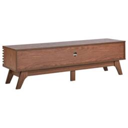 Wyld and Coco Everwood TV Stand Dark Brown Retro Modern Storage W149 x D35 x H44cm - thumbnail 6