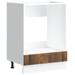 Berkfield Home Oven Cabinet Lucca Smoked Oak Engineered Wood in Brown - thumbnail 2