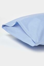 Homescapes Cotton Kids Pillowcases 40 x 60 cm 200 Thread Count, 2 Pack in Blue - thumbnail 2