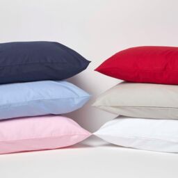 Homescapes Cotton Kids Pillowcases 40 x 60 cm 200 Thread Count, 2 Pack in Blue - thumbnail 5