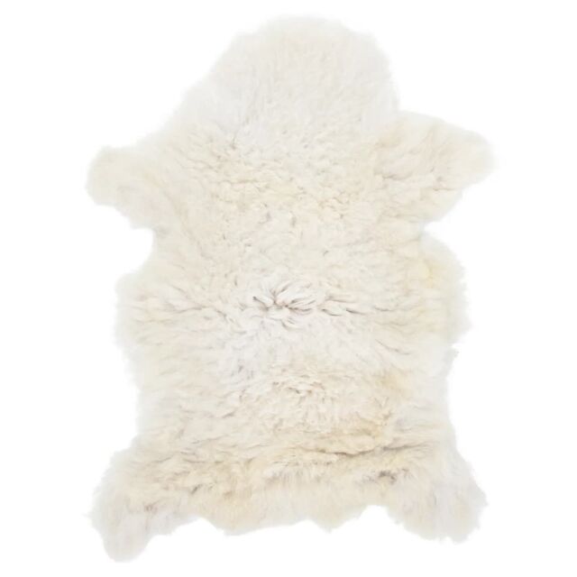 Berkfield Home Sheep Leather Cream 70x100 cm - image 1