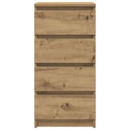 Berkfield Home Sideboard Artisan Oak 37.5x35x76 cm Engineered Wood in Brown - thumbnail 6