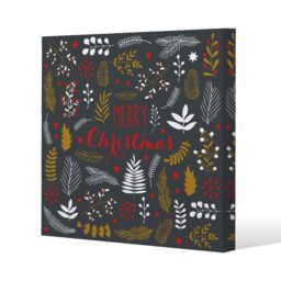 Benjamin Tate Design Merry christmas lettering (canvas) / 61 x 61 x 4cm in Natural - Size: 61 x 61 x 4 cm - thumbnail 1