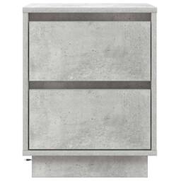 Berkfield Home Modern Bedside Cabinet with LED Lights Concrete Grey 39x34.5x50 cm - thumbnail 6