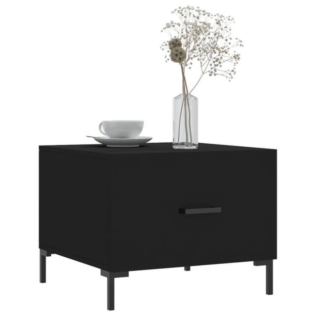 Berkfield Home Decorative Coffee Tables 2 pcs Black 50x50x40 cm Engineered Wood - Size: 50 x 50 x 40 cm - image 1