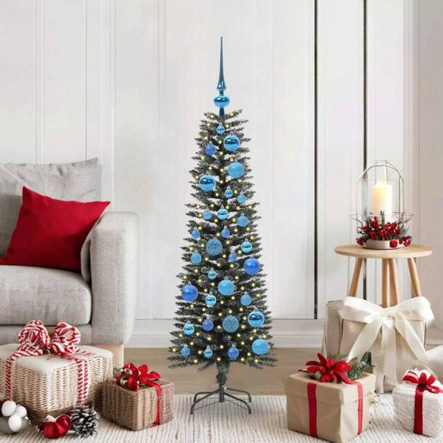 Berkfield Home Artificial Christmas Tree with Stand Green 40.5 x 40.5 x 120 cm - image 1