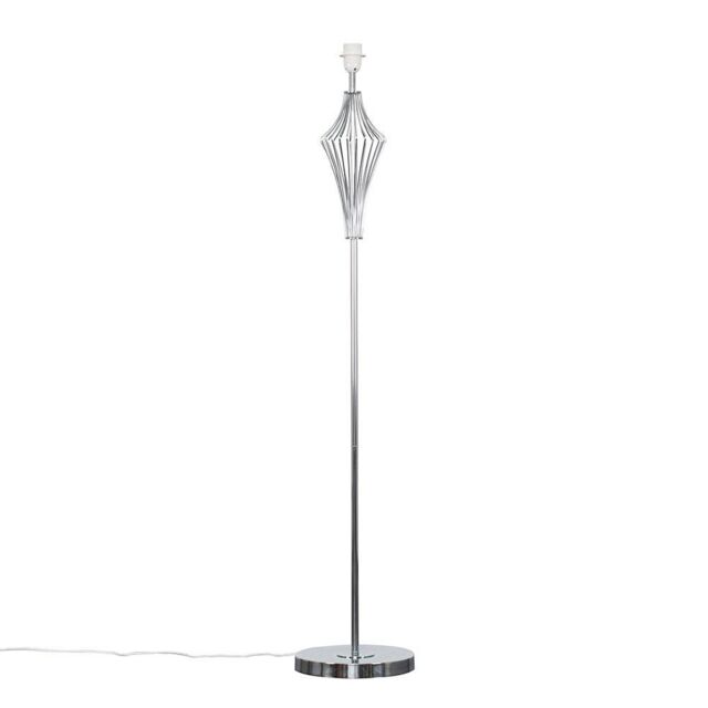 ValueLights Jaspa Silver Floor Lamp Base - image 1